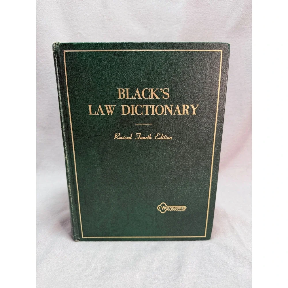 Black's Law Dictionary Revised 4th Edition 1968 HC West Henry Campbell Black
